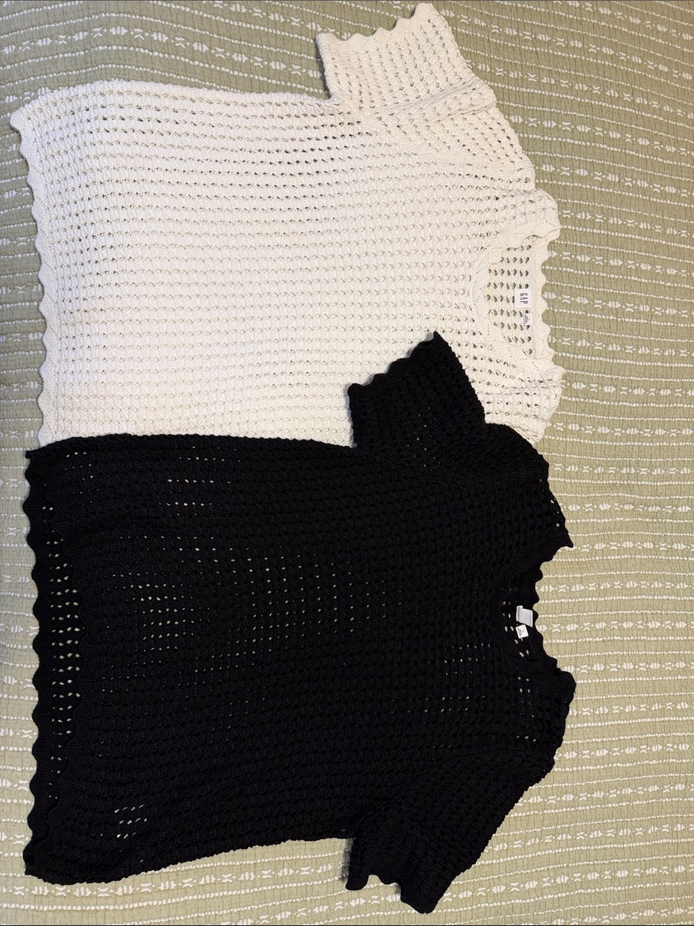 GAP Crochet Short-Sleeve Sweaters